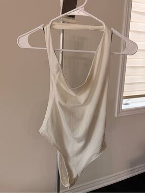 Forever 21 Asymmetrical Halter Bodysuit